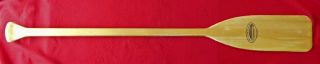 Vintage Feather Brand Wooden Canoe Paddle 46 1/2 " X 6 "
