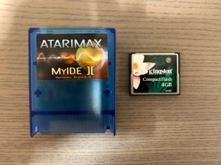 Atarimax Myide ][ Ii Cartridge With 4gb Cf Card For Atari 8 Bit Computers