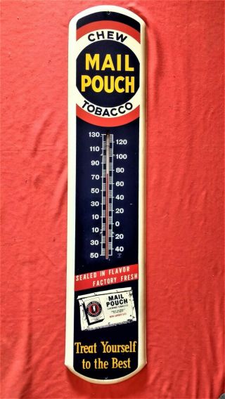 Mail Pouch Thermometer 39 " X 8 "