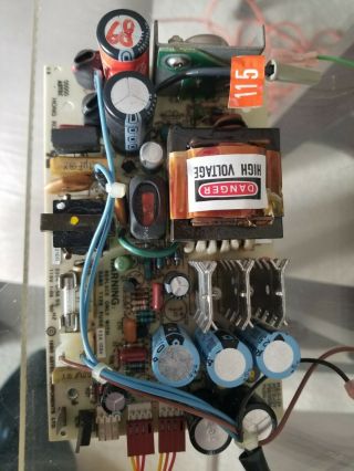 Vintage Osborne 1 Computer Power Supply Board W/ Power Switch Bezel And Wiring 2