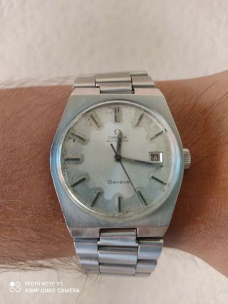 Vintage Omega Geneve Automatic Swiss Made Mens Watch