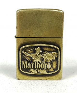 Vintage 1976 Brass Marlboro Roper Zippo Lighter