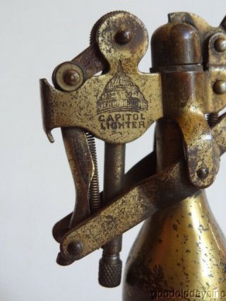 1912 Early Trigger Automatic CAPITOL Table Cigarette/Cigar/Spliff Lighter 3