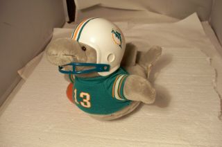 Vintage 1983 Miami Dolphins Nfl Huddles Mascot Plush Tudor Games Dan Marino 13