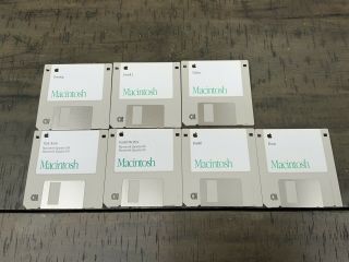 Vintage Apple Macintosh System 7 Version 7.  0.  1 Floppy Disks Quadra