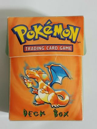 Vintage 1999 Pokemon Trading Card Game Charizard Ultra Pro Deck Box - Box Only