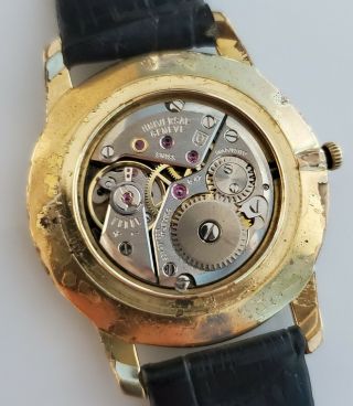 Vintage 1960 ' s Universal Geneve 1 - 42 Ultra Slim Gold Watch 5