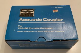 Vintage Radio Shack Acoustic Coupler For The Trs - 80 Portable Computer Model 100