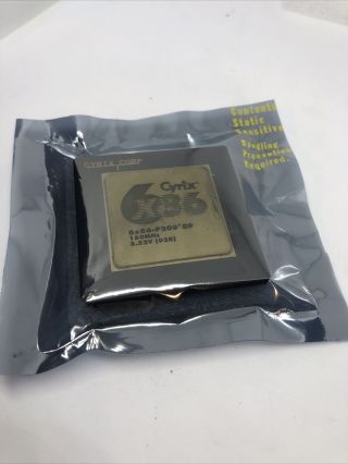 CYRIX 6x86 P200,  GP 150mhz Core: 3.  52V Vintage Ceramic GOLD Processor 1995 2