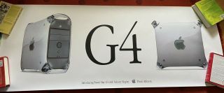 Vintage Apple Power Mac G4 Think Different.  Poster 70 X 27 Huge