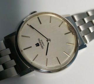 Vintage 1960 ' s Universal Geneve 1 - 42 Ultra Slim Watch 3