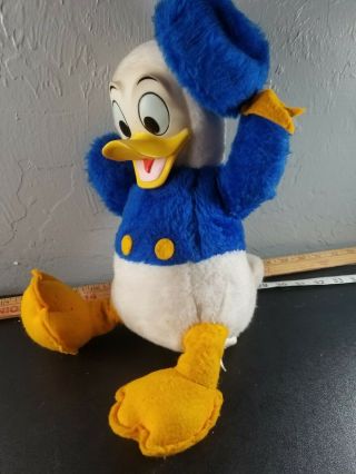 Vintage Walt Disney Donald Duck Plush Rubber Face California Stuffed Toys