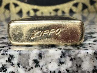 Vintage Solid 14k Gold ZIPPO Lighter 3