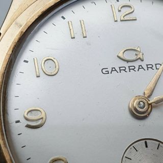 Garrard 375 9ct Gold Watch Wristwatch Rare T Swiss Made T TRITIUM 4
