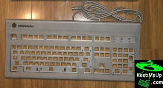 Silicon Graphics Sgi Granite Vintage Alps Keyboard Parts (case/pcb/plate/cable)