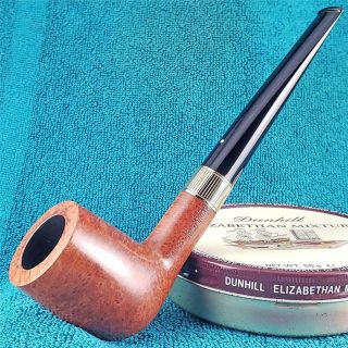 1980 Dunhill Root Briar Group 6 Billiard English Estate Pipe 18k Gold