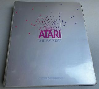 Rare Atari Computer Corporate Consumer Electronics Division 2nd Half 1983 Binder
