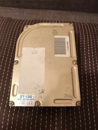 Vintage Seagate St - 138i Hdd Hard Drive 30mb Ibm And Compatibles