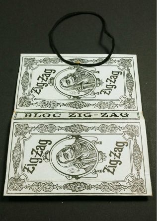 1920 - 30s Antique Cigarette Rolling Paper Zig Zag Braunstein Nr 198/140 Grey - Ish