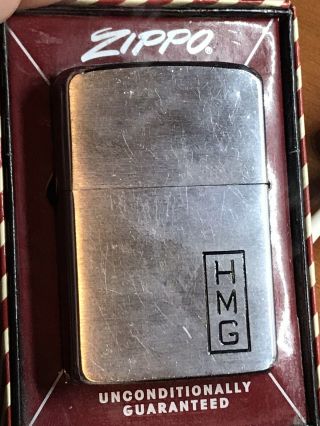 Vintage 1957 25th Anniversary Zippo Lighter Professionally Restored & 6
