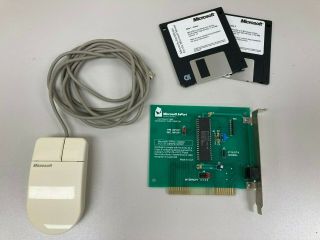Microsoft Inport 8 - Bit Bus Card 900 - 255 - 018 Rev G And Microsoft Mouse