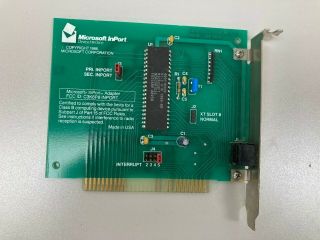 Microsoft InPort 8 - bit BUS Card 900 - 255 - 018 Rev G and Microsoft Mouse 2