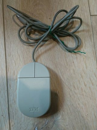 Ibm Ps/2 Ps/1 Aptiva 2 - Button Vintage Computer Mouse With Ps/2 Connection