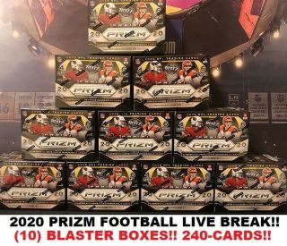Los Angeles Chargers 2020 Panini Prizm Football Blaster Box Break 78