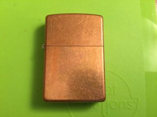 Rare Vintage Copper Zippo Lighter Never Striked C 03
