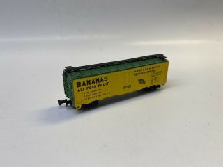 Vintage N Gauge Model Power 3398 Yellow Bananas All Food Fruit Box Car