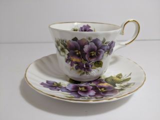 Royal Patrician Fine Bone China Teacup & Saucer Staffordshire England Vintage