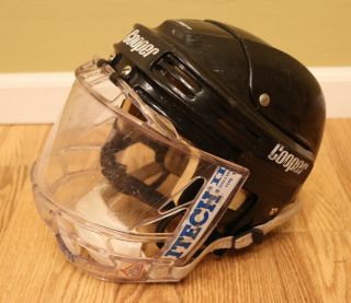 Vintage Cooper Hh 3000 M Adult Hockey Helmet Fits 7 1/8 - 7 5/8 Black