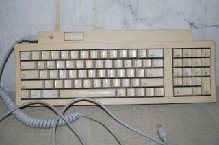 Apple Keyboard Ii Macintosh Adb Computer Model M0487 W Cable Vintage 1991