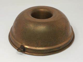 Vintage Antique Bluebird Canada Tin Lined Copper Mold Mould Bundt Pan