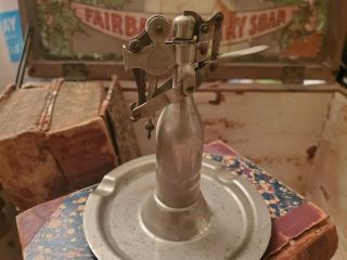 Vintage 1912 Early Trigger Automatic CAPITOL Table Cigarette LIGHTER Advertising 5