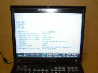 Vintage Ibm Thinkpad R50 1.  5ghz 512mb 1830 - W1z Laptop Parts As/is