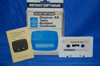 Radio Shack Trs - 80 Model I Assorted Vintage Cassette Games: Destroy All Subs