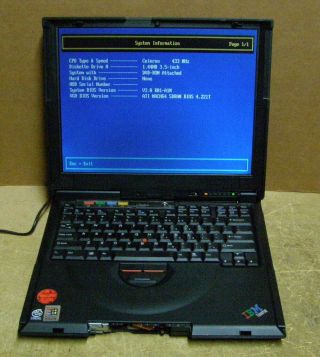 Vintage Ibm Thinkpad Iseries 1460 2621 - 460 Laptop Parts As/is