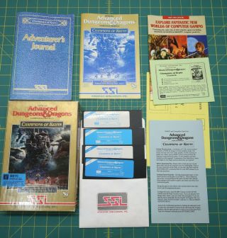 Ssi Champions Of Krynn Advanced Dungeons & Dragons For Ibm Pc 5.  25 " Disks
