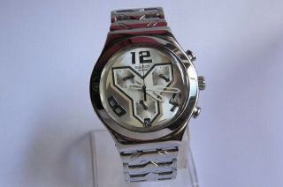 Vintage Swiss Made Swatch Chronograph Irony 4 Jewels V8 Quartz Light Watch