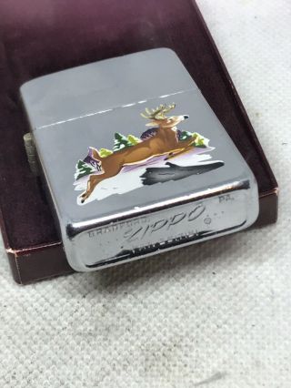 Vintage 1960 Town & Country Leaping Deer Prototype Test Sample Zippo Lighter 5