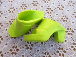 Vintage Tiffany Taylor Lime Green High Heel Shoes - Fits Magic Hair Crissy
