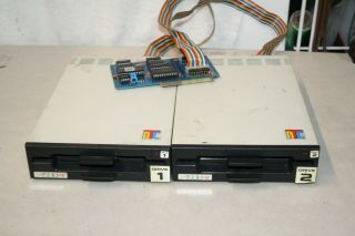 2 Newtech 5.  25” Floppy Drive For Apple Ii,  Iie With Controller -