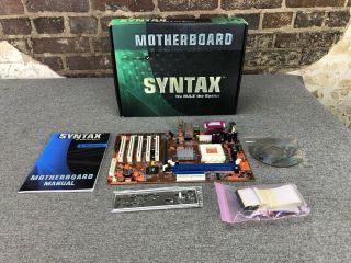 Syntax Sv266ad Atx Socket A Motherboard With I/o Plate Complete