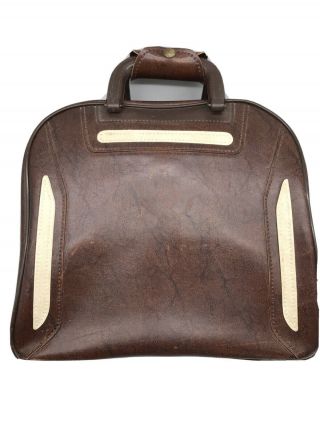 Vintages Brunswick Bowling Ball Bag - Brown Leather