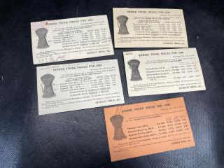 Lindsay Bros Binder Twine Prices 1937 1938 1939 1940 Farming Price Cards Vtg