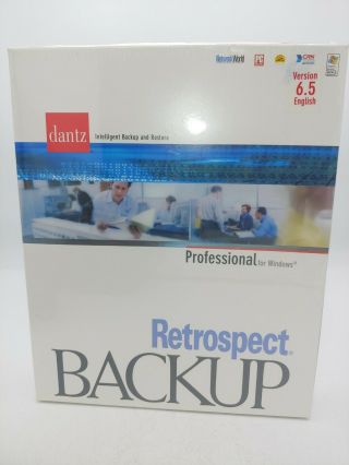 Dantz Retrospect Version 6.  5 Backup Software Professional For Windows Nib