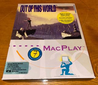 Macplay Out Of This World For Apple Mac Macintosh Computer Game 3.  5 " Floppy Disk