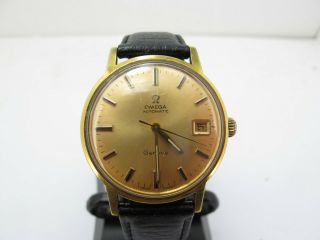 Vintage Omega Geneve Automatic Wind Gents Mans Watch With Date