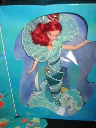 1997 Disney Aqua Fantasy Ariel Little Mermaid Doll1st In Film Premiere Displayed